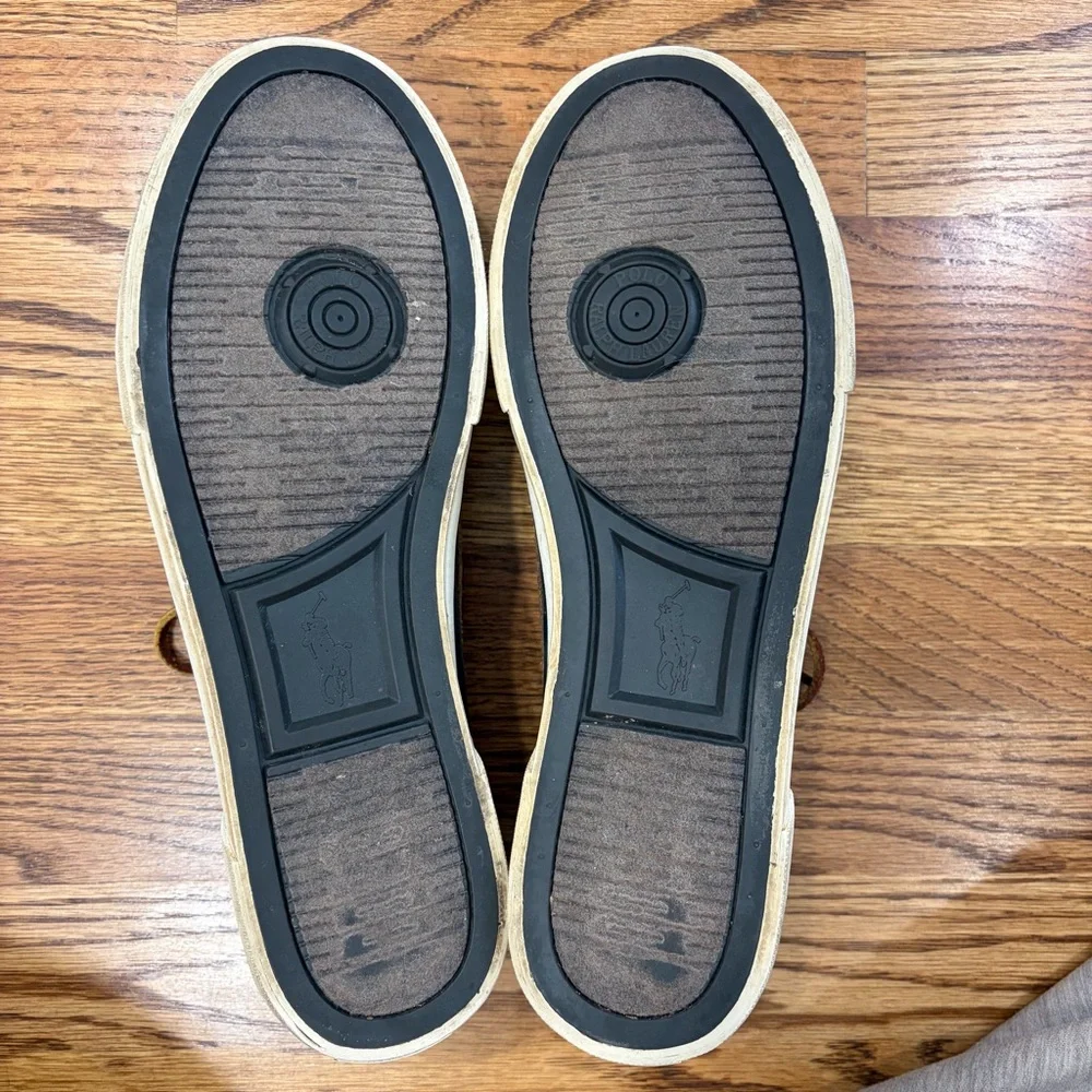 RL Polo Preppy Plaid Rylander Boat Shoes (9.5D)